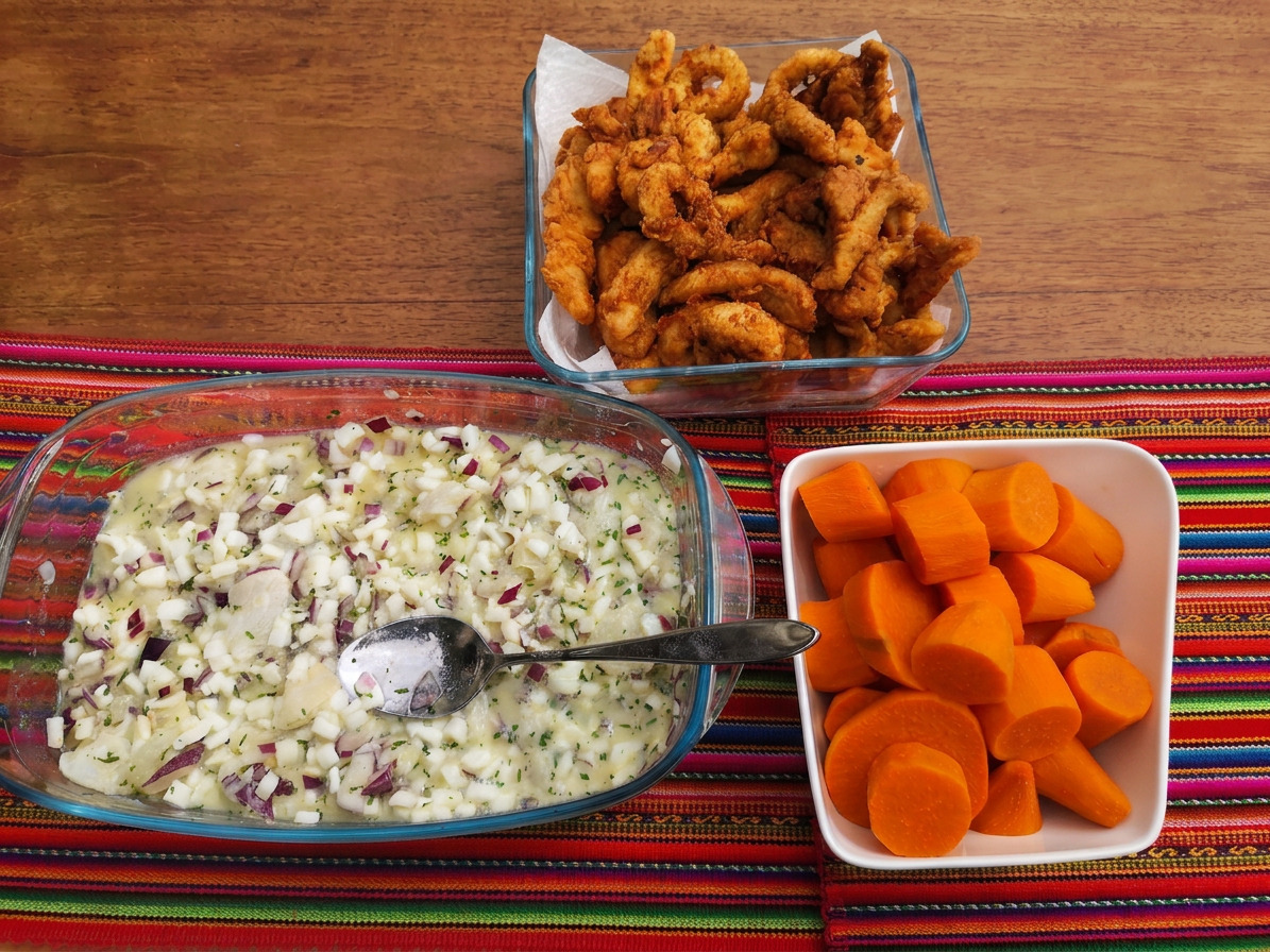 Plateau d’entrées péruviennes : ceviche et causas par GRMiski à Nantes, Loire‑Atlantique